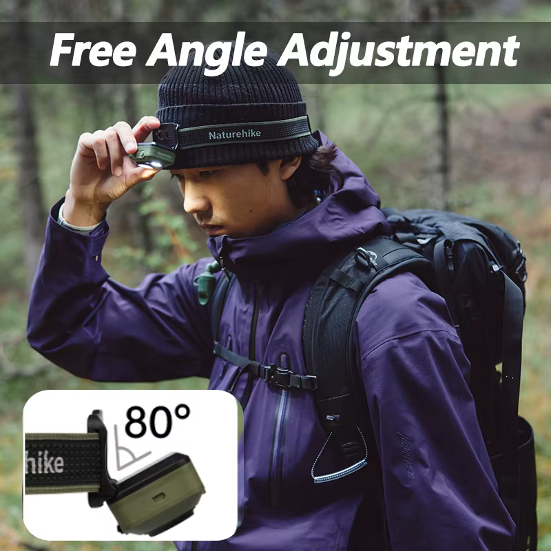 Lampe frontale de camping Naturehike à induction intelligente