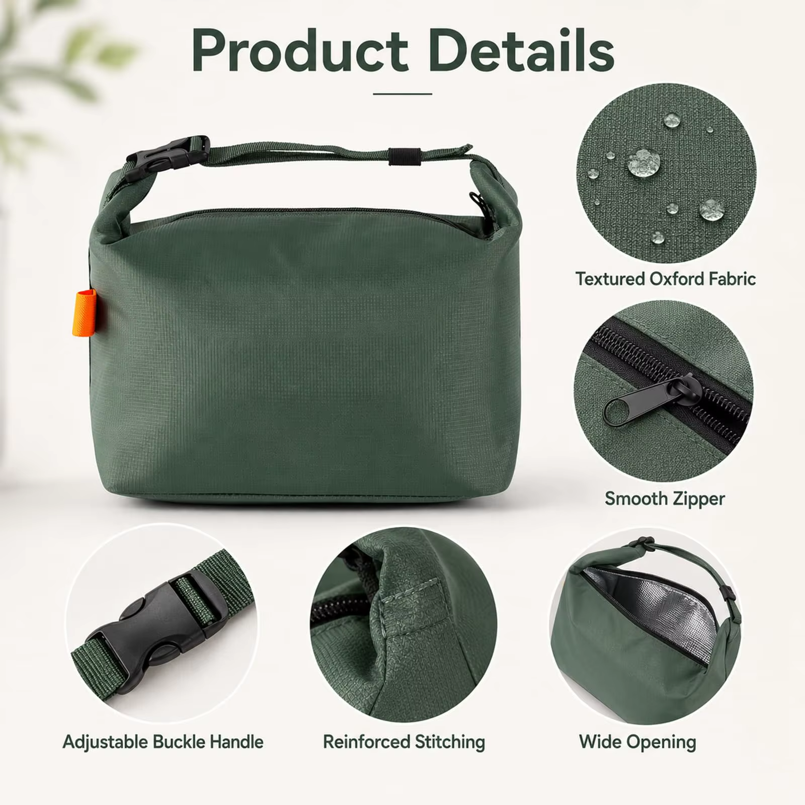 Sac à lunch isotherme pour femmes, petite boîte à lunch |   Sac isotherme pour le déjeuner, pour le travail, le bureau, la salle de sport, les pique-niques et les voyages de week-end