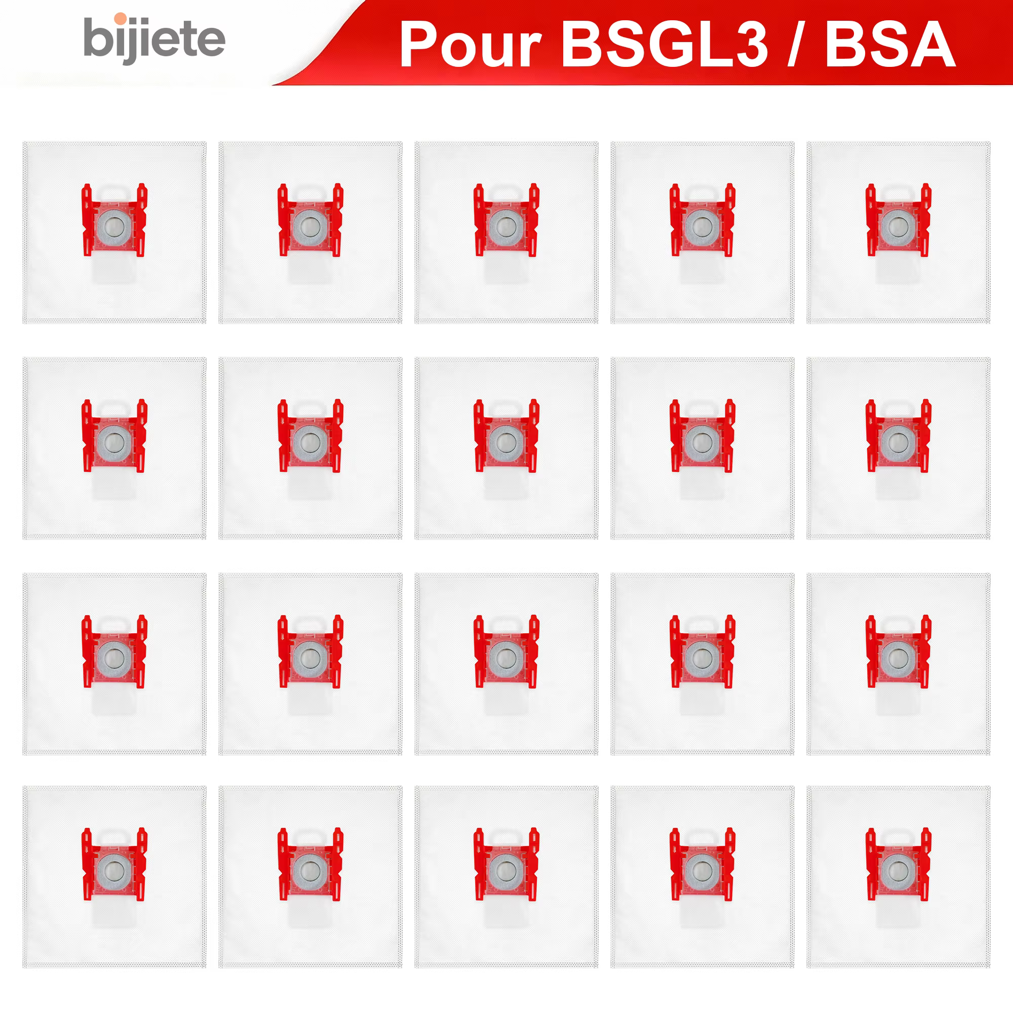 Sacs PowerProtect pour aspirateur Bosch Type G, BBZ41FGALL [Classe énergétique B], sacs d'aspirateur pour Bosch Type G