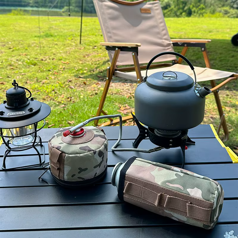 Sac de rangement pour cartouche de gaz de camping PACOONE, équipement de cuisine pour pique-nique en plein air, housse de protection antichoc pour réchaud de camping