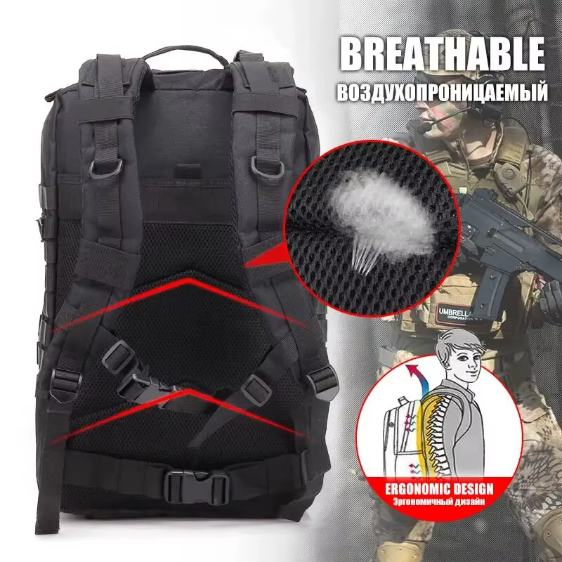 Sac à dos tactique pour homme A1 50L grande capacité