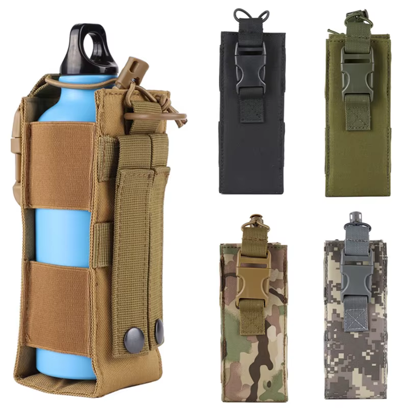 Molle bouteille d'eau étui pochette Sports de plein air équitation Camping randonnée chasse voyage cantine bouilloire support EDC outil taille sac