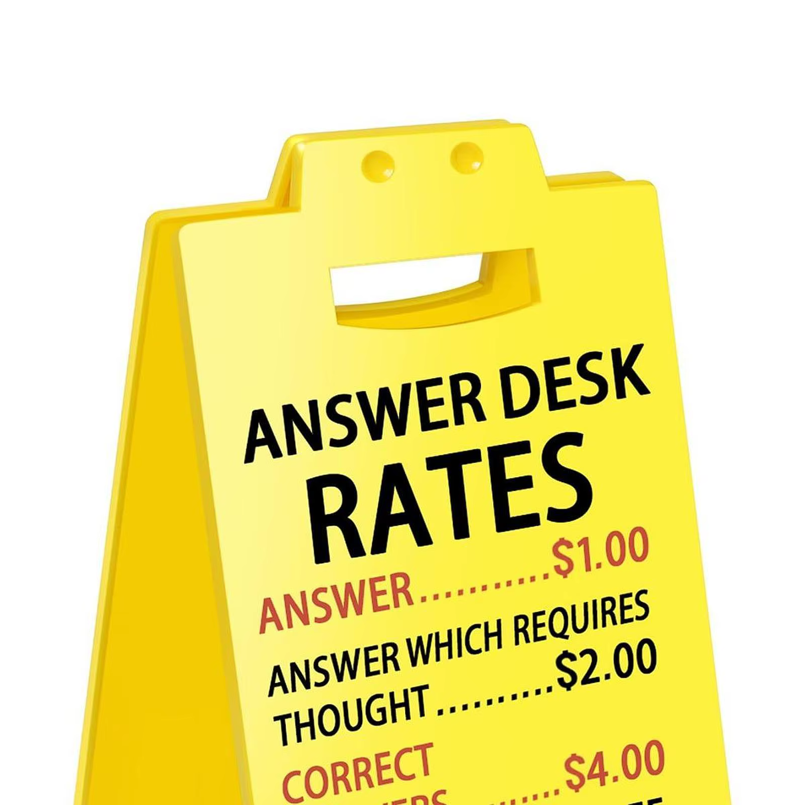 Panneau de bureau amusant