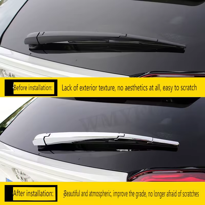 Pour Toyota C-HR CHR 2016 2017 2018 2019 2020 2021 2022 ABS Chrome Coffre Arrière Fenêtre Bras D'essuie-Glace Lame Couverture Garniture Accessoires