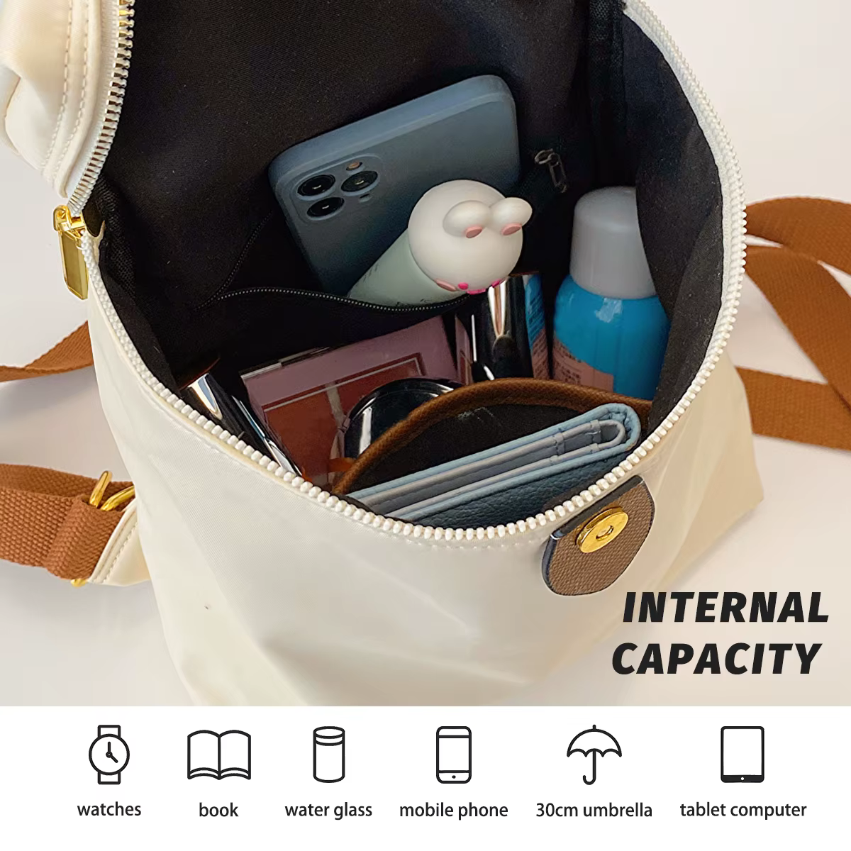 Sac à dos avec logo personnalisé haut de gamme pour le travail, les déplacements à dos, les voyages, le cartable d'étudiant, les achats féminins, bricolage personnalisé