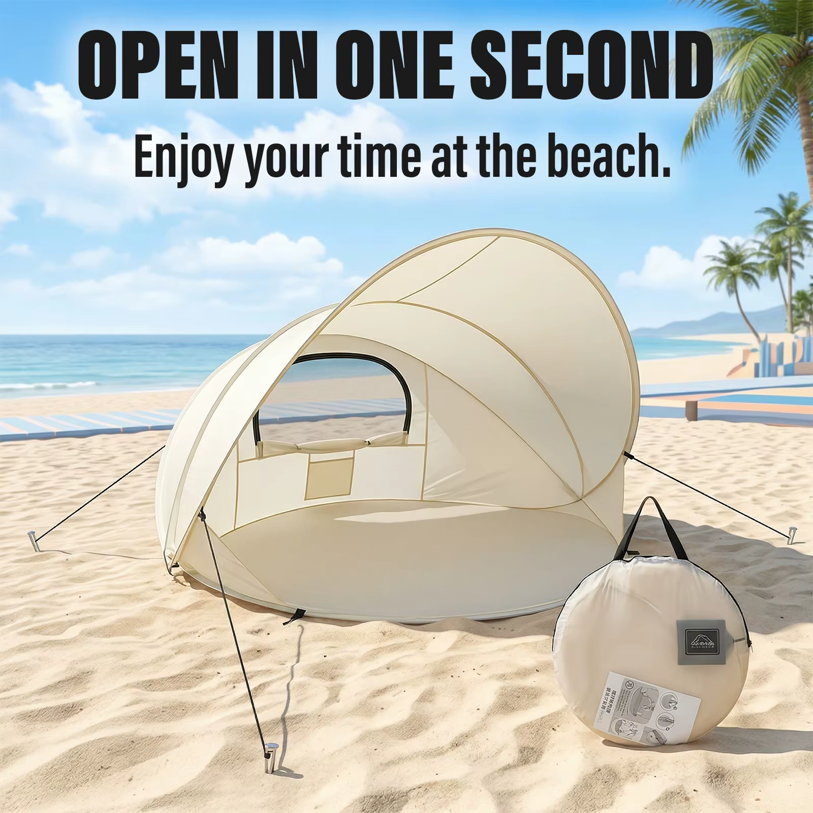 Tente de plage portable pop-up