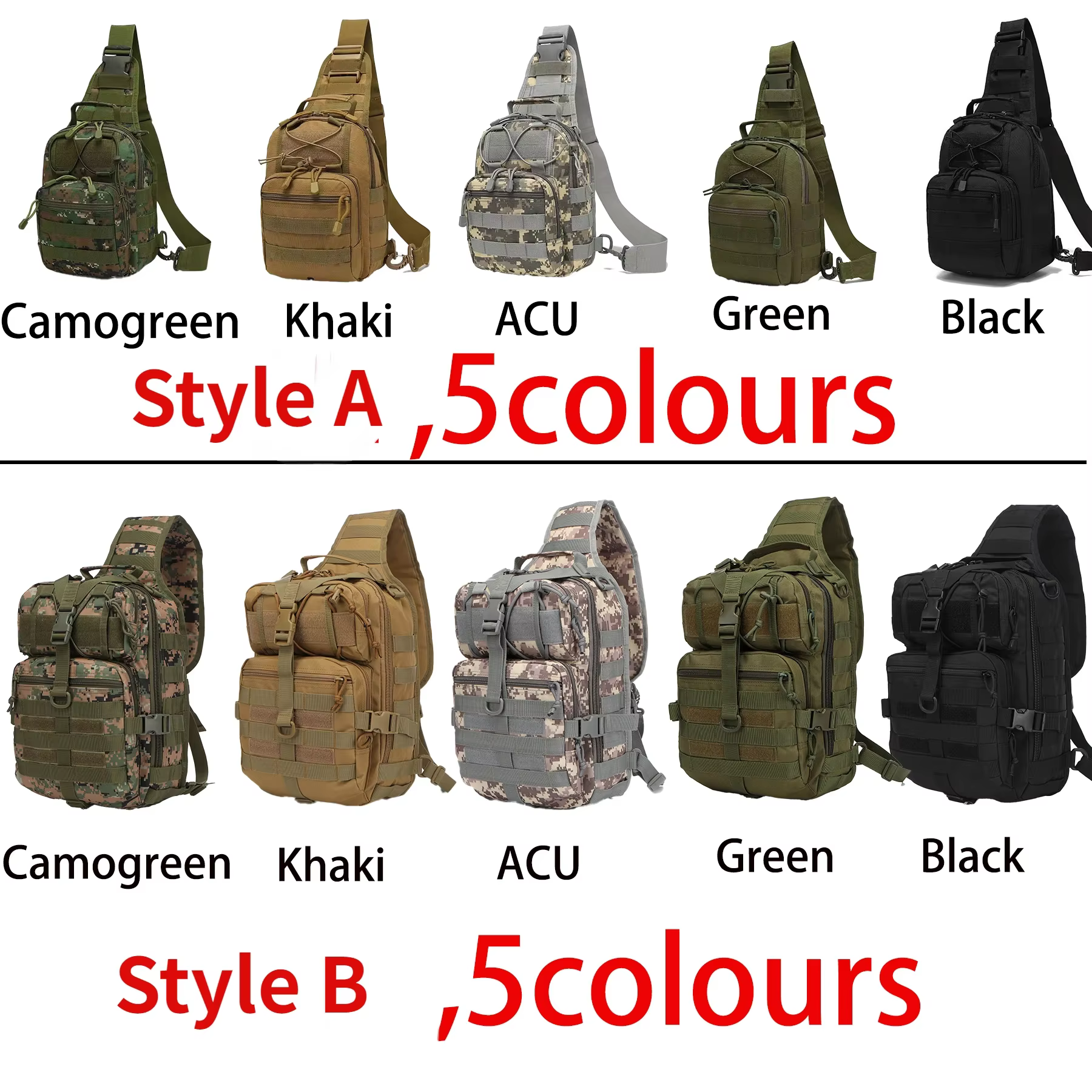 Sac à dos d'assaut tactique étanche EDC