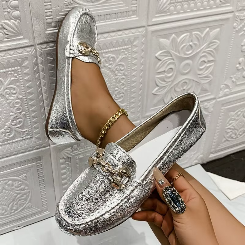 Chaussures confortables à semelle plate et souple pour femmes
