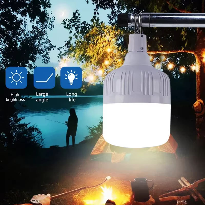 USB Rechargeable Camping lumières lumière LED lanterne Portable ampoule de secours lampe haute puissance tentes