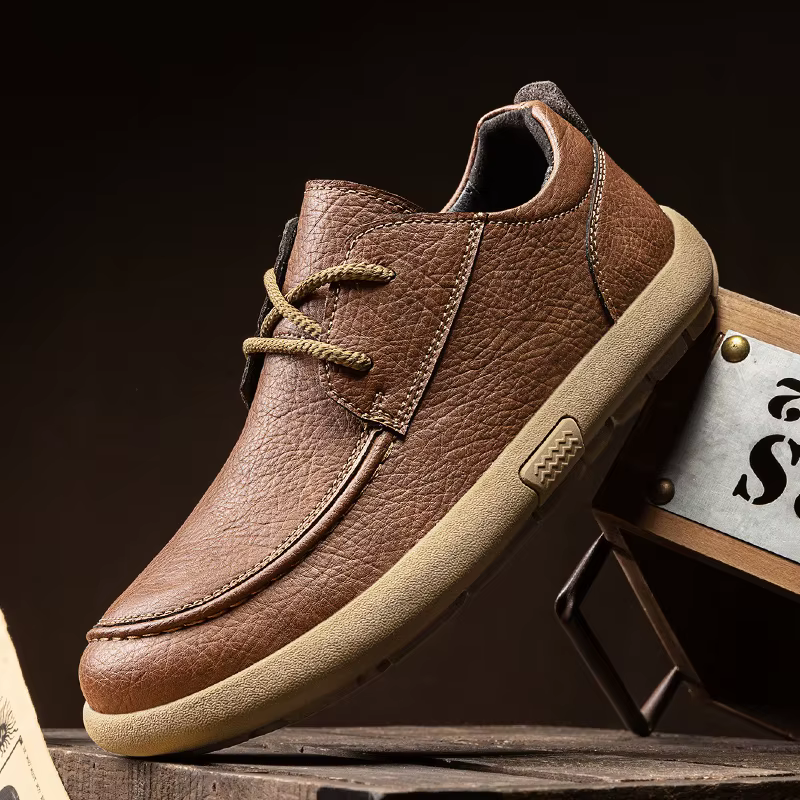 Chaussures plates décontractées pour hommes de marque, mocassins en cuir souple faits à la main, chaussures de conduite pour hommes, baskets, mocassins, grandes tailles, chaussures d'extérieur, vente