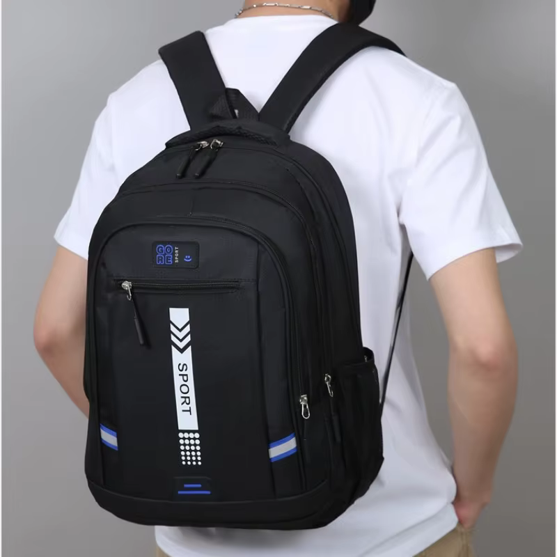 Sac à dos multifonction pour hommes, grande capacité, sac d'ordinateur pour les déplacements professionnels, sac à dos de voyage décontracté à plusieurs poches