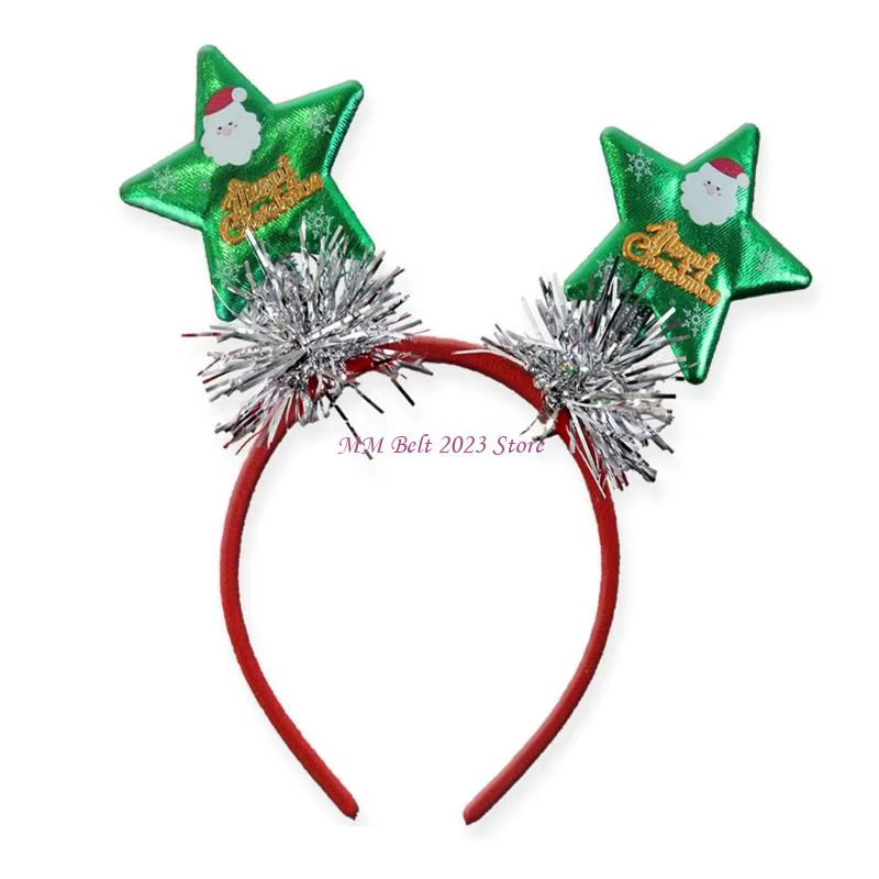 49ME – bandeau sur le thème des vacances, arbre noël/étoile, accessoires fête