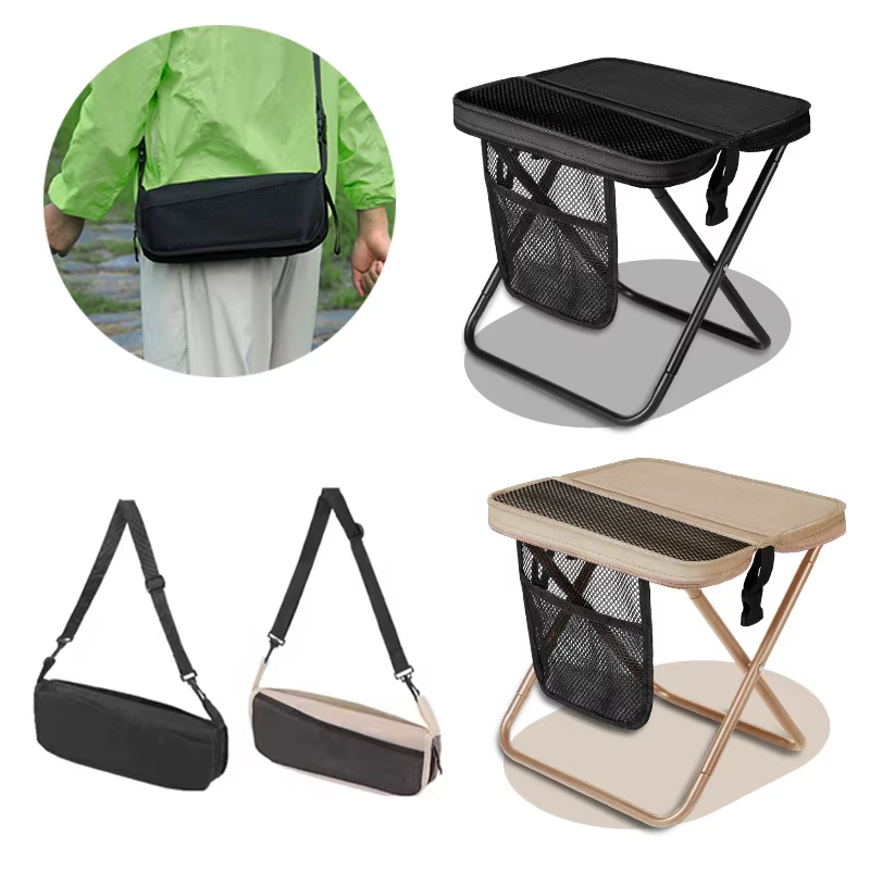 Tabouret pliant léger et portable avec sac de transport