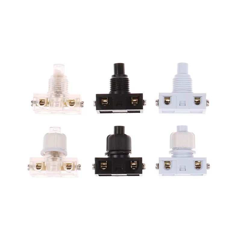 Joli à bouton-poussoir pour lampe à pédale en ligne, commande au pied d'éclairage, interrupteur au pied marche/arrêt, accessoires de pipeline, AC 250V, 1PC