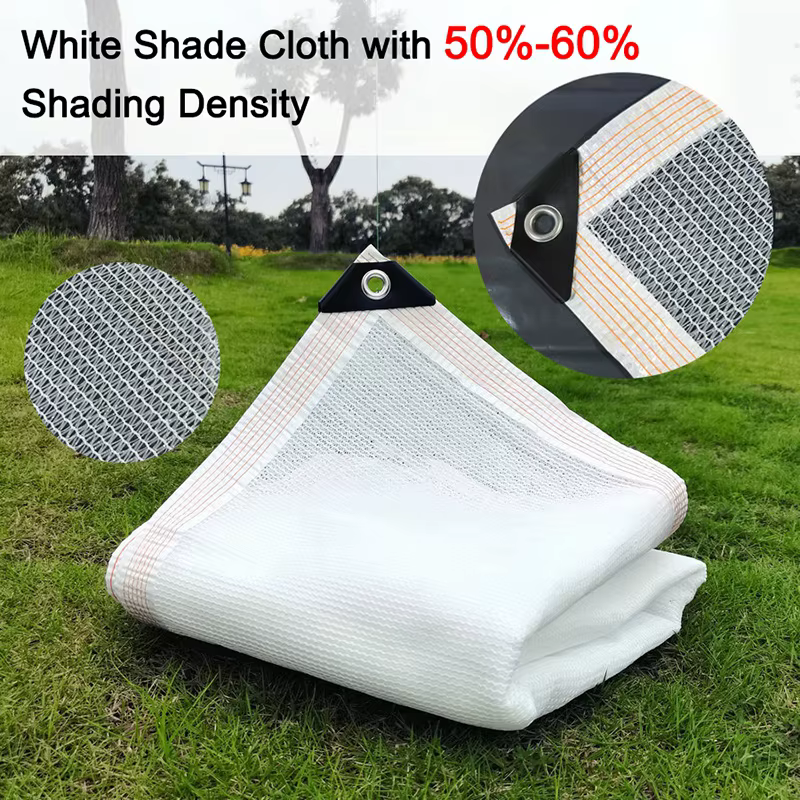 Tente de protection solaire extérieure 4x4m blanche