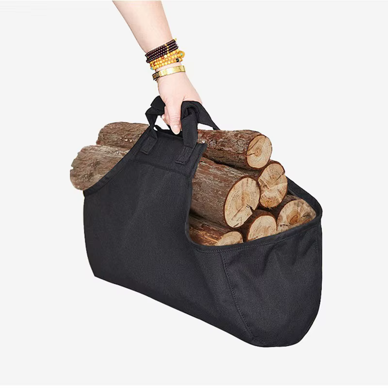 Sac de transport portable pour bois de chauffage
