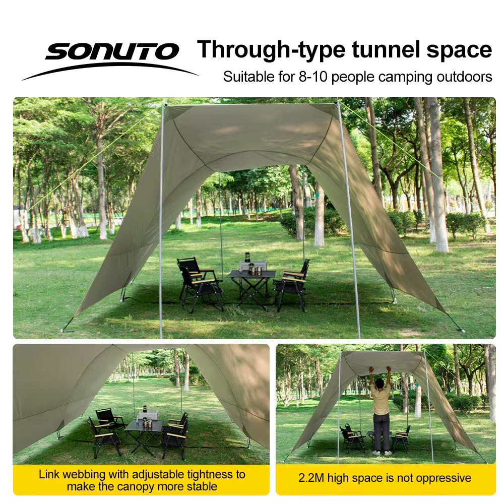 Tente de Camping de Protection solaire enduit d'argent