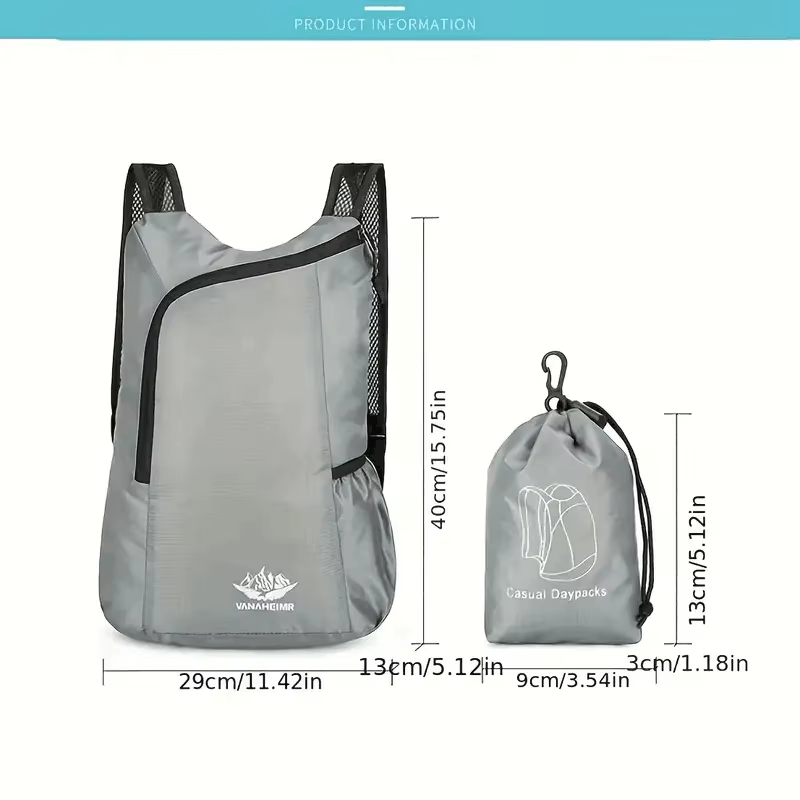 2025 Nouveau sac à dos ultraléger multifonctionnel 1 paquet – Pliable et portable – Parfait pour les essentiels du