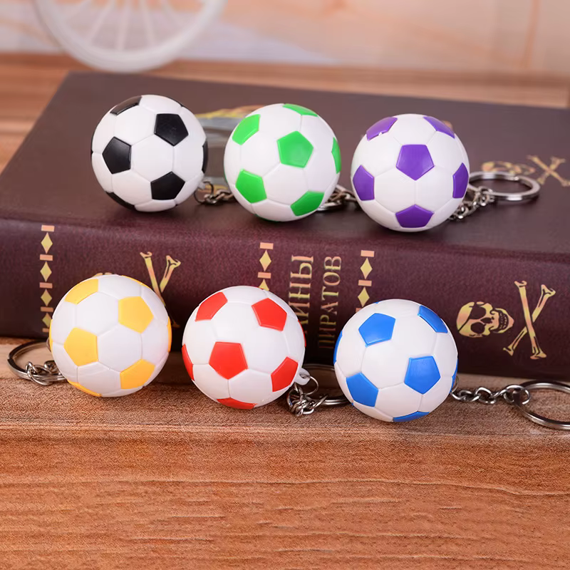 Porte-clés de voiture de joueur de football, porte-clés de fan de football, accessoires de sport, cadeau, 6 couleurs, 1 pièce