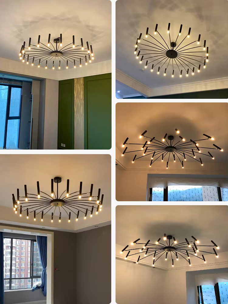 Lampe de salon, nouveau lustre de luxe pour chambre à coucher, lampes nordiques, ambiance moderne minimaliste pour la maison, luminaires de salle à manger
