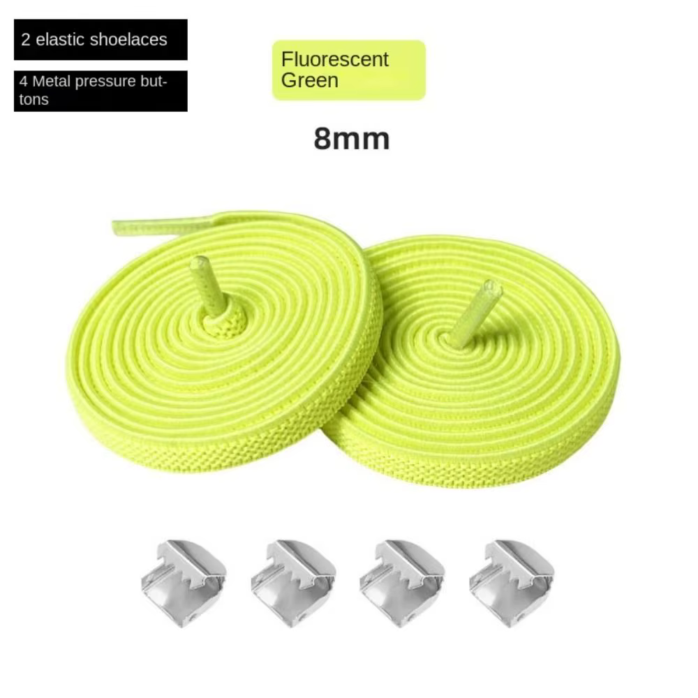 Lacets élastiques durables sans nœuds pour chaussures de course