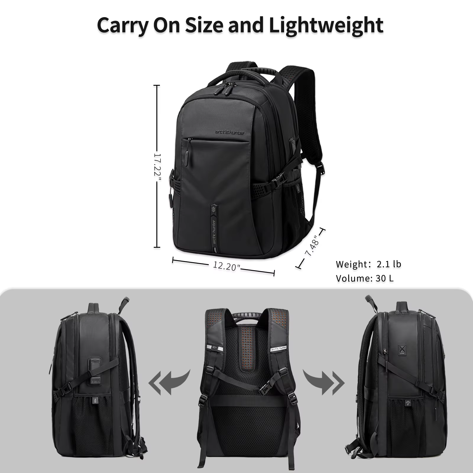ARCTIC HUNTER sac à dos d'escalade en plein air pour hommes femmes léger grande capacité homme sacs randonnée sac à dos voyage cartable Mochila mâle