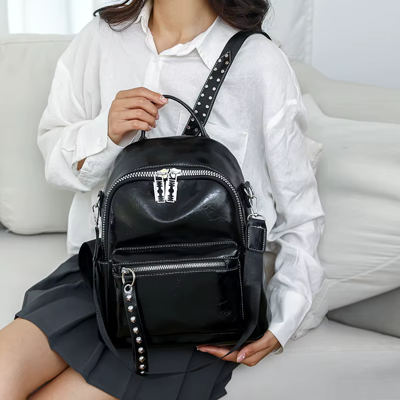Sacs à dos en cuir souple pour femmes