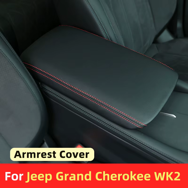 Accessoires de voiture pour Jeep Grand Cherokee WK2 2011-2015 2016 2017 2018 2019 2020 2021, couvercle de protection pour boîte d'accoudoir de commande centrale