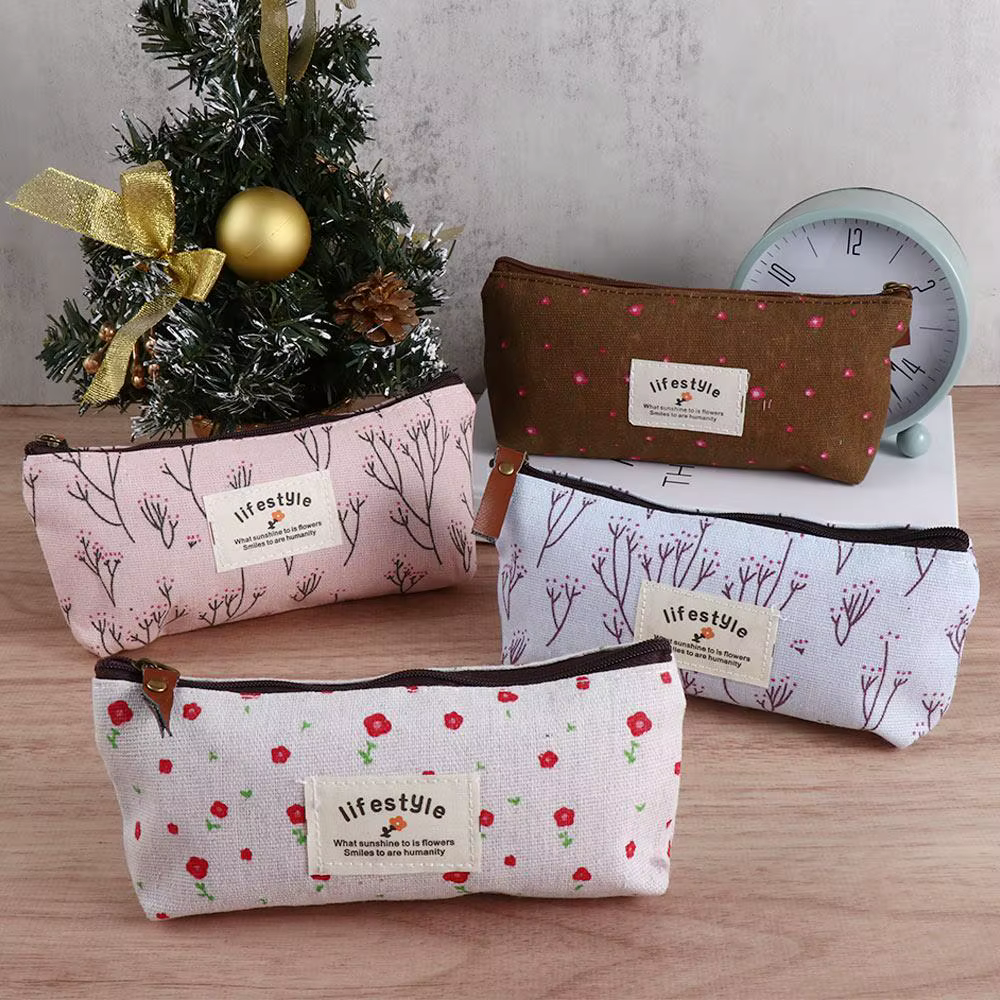 Trousse de maquillage en tissu pour filles