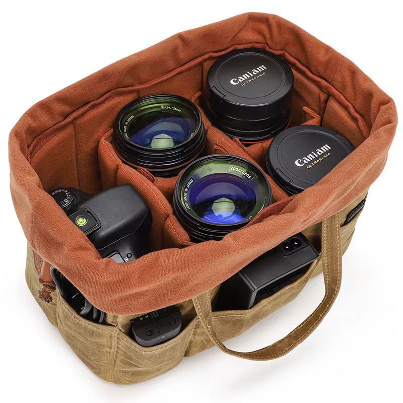 Sac d'insertion pour objectif et appareil photo reflex numérique