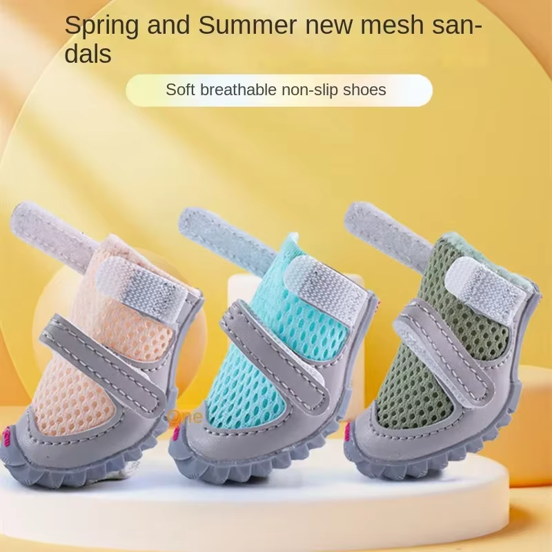 Chaussures respirantes pour animaux de compagnie, bottes pour chiens, chaussures pour chiots Yorkshire Terrier, accessoires pour chiens, printemps et été