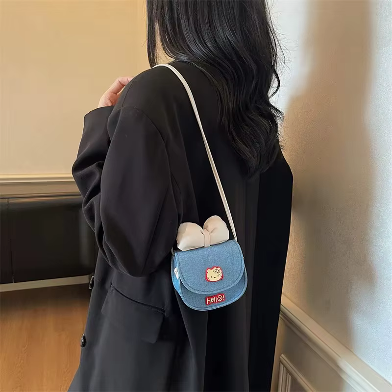 Sac bandoulière diagonale Kawaii Hello Kitty pour femme