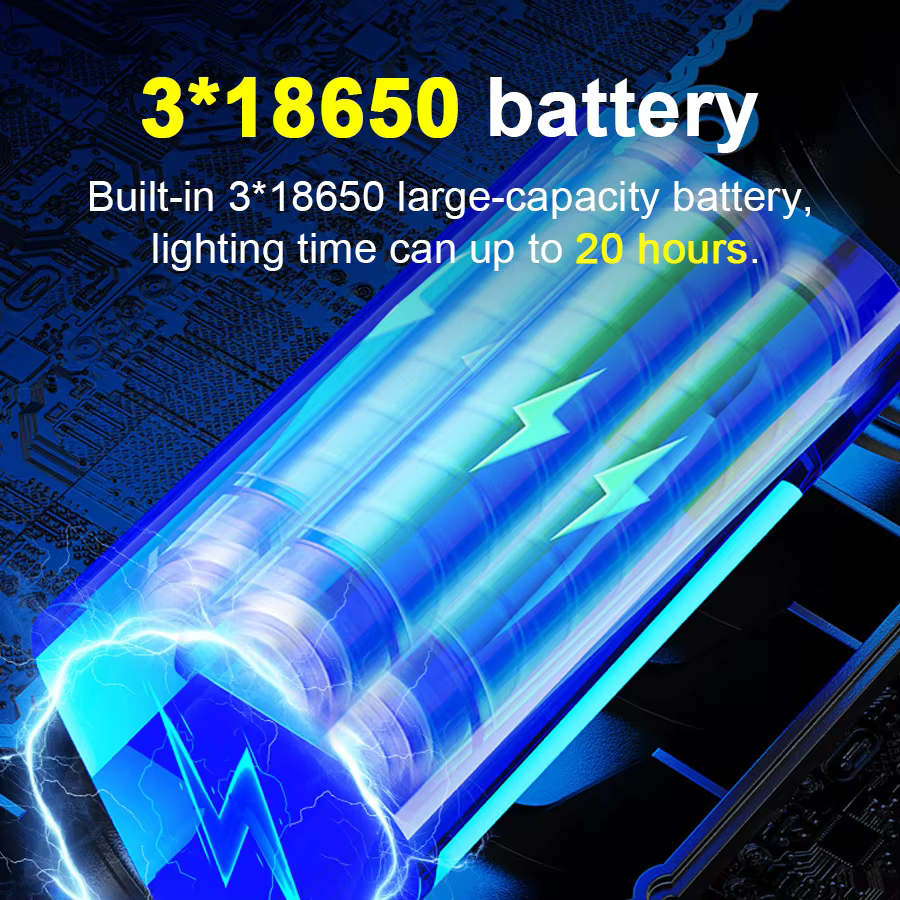 Lampe de poche LED la plus puissante 99000000LM Super lumineuse 1500W