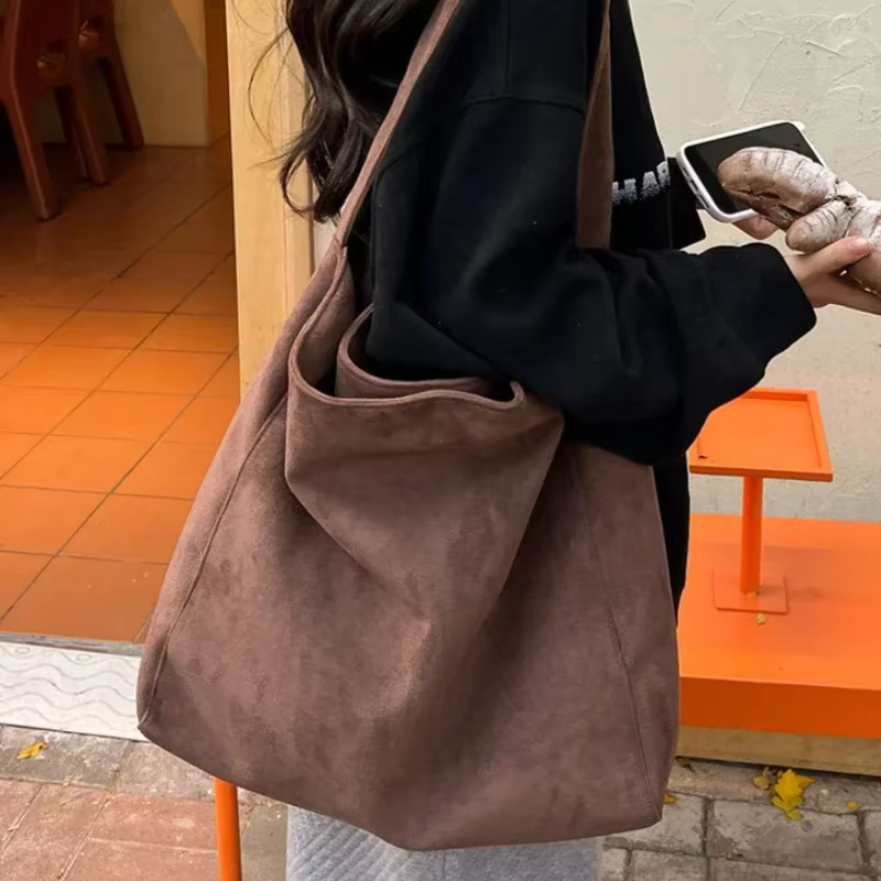 Sac à Main en Tissu Tweed pour Femmes