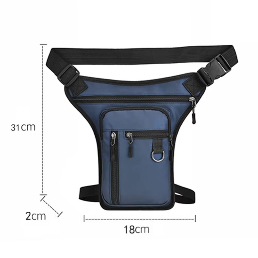 Sac de jambe multipoches pour moto homme