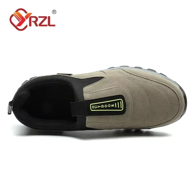 YRZL chaussures de randonnée en plein air hommes baskets sans lacet décontracté