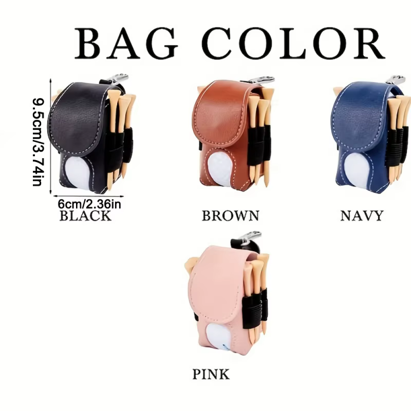 Sac de balle de golf avec ceinture de taille, pochette de taille professionnelle pour balle de golf, mini sac de golf portable, design durable et élégant pour les amateurs de golf