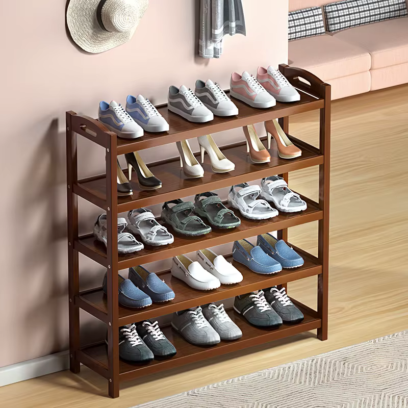 Étagère à chaussures en bambou de haute qualité, organisateur de rangement de chaussures, armoire de rangement de chaussures