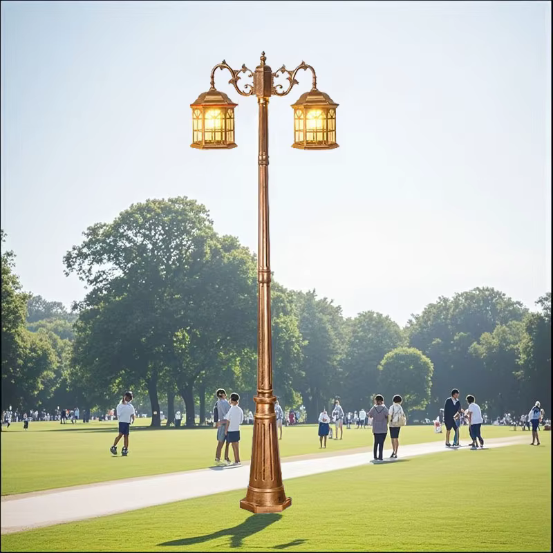≈2.3M lampadaire de Style européen extérieur cour sol Led lampe extérieure étanche jardin Villa paysage rétro lampe