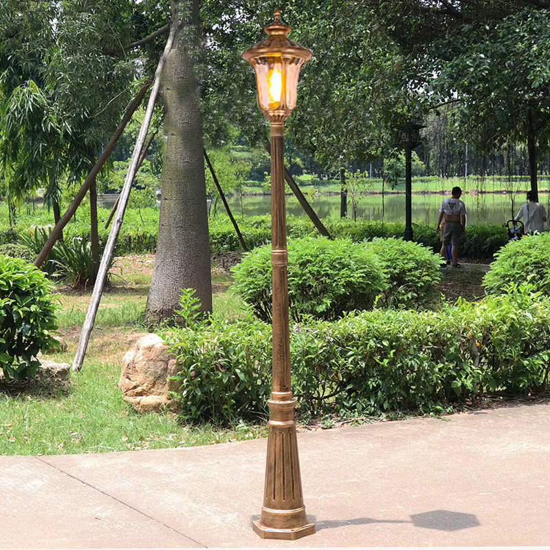 (≈2.2M) lampadaire européen, lampe de pelouse de jardin, lampe extérieure étanche, paysage, lampe haute communauté de villa de jardin public