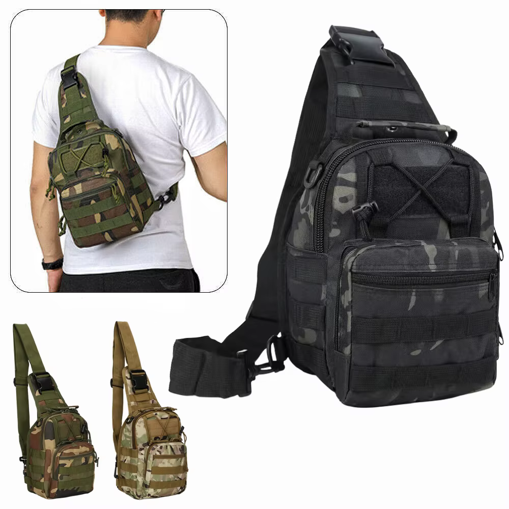 Sac à bandoulière d'extérieur, sac à bandoulière étanche, sac de poitrine, sac à main de vélo de sport de plein air pour hommes