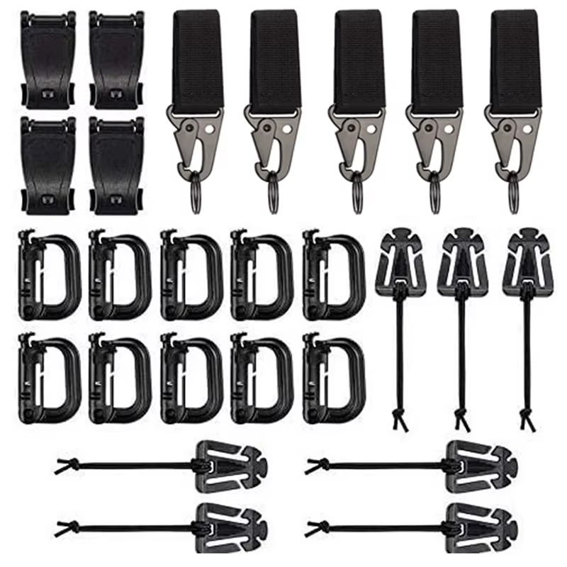Kit d'accessoires Molle de 27 sacs à dos tactiques d'extérieur