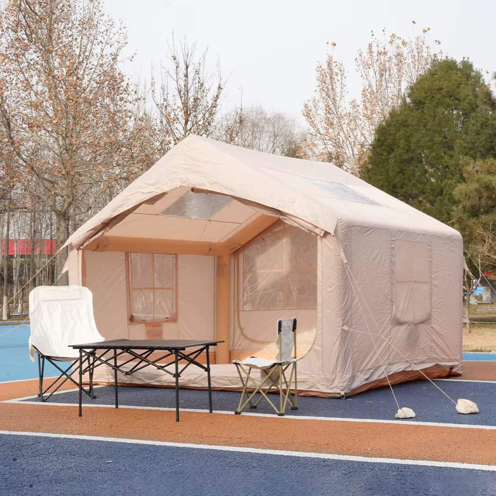 Tente gonflable familiale grande taille, imperméable, durable, pour toutes les saisons, directement de l'usine, facile à installer