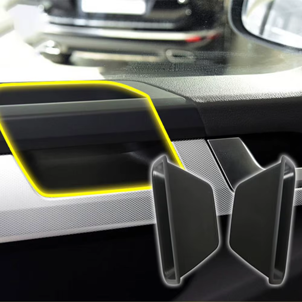 Plateau de rangement pour panneau de porte, 2 pièces, support de téléphone pour VW Volkswagen Multivan Caravelle T5 T6, organisateur d'intérieur automobile, accessoires de style