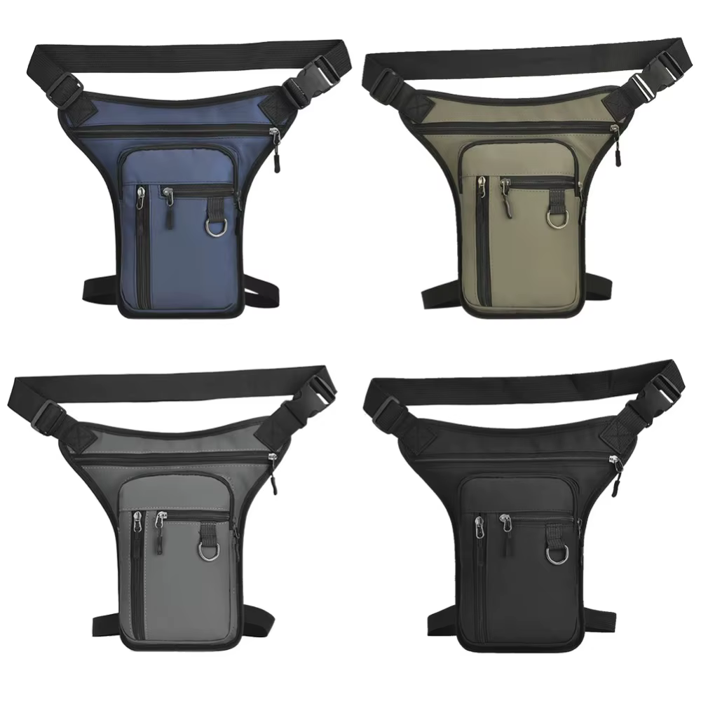 Sac de jambe multipoches pour moto homme