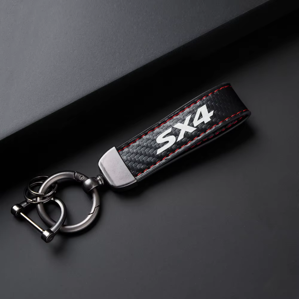 Porte-clés de voiture en cuir PU, pour Suzuki Jimny Swift Grand Vitara Ignis Alto Baleno SX4 samouraï s-cross Celerio Ertiga, accessoires de voiture