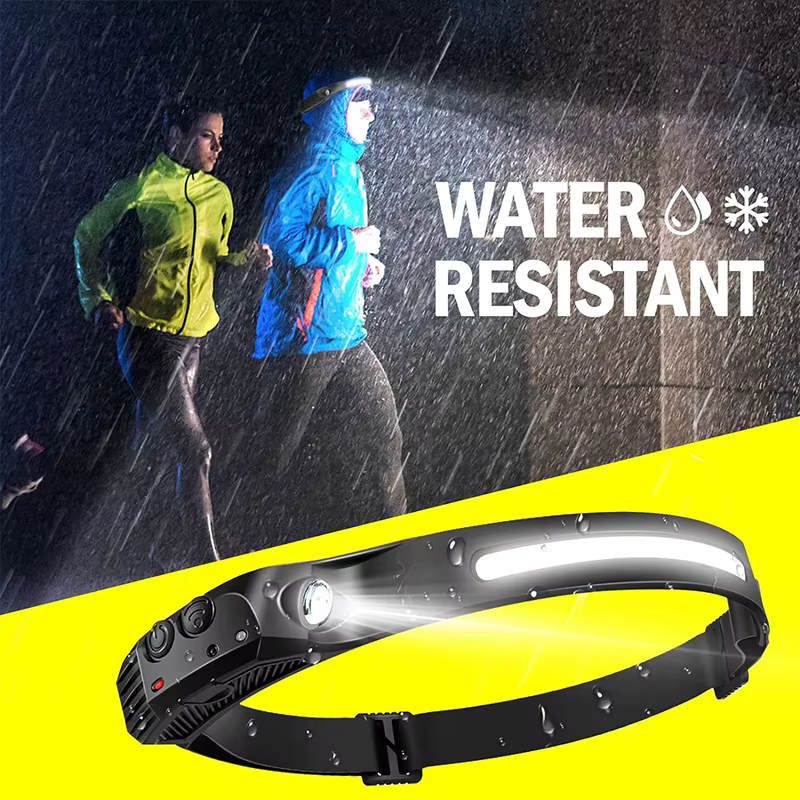Lampe frontale à capteur LED Rechargeable par USB