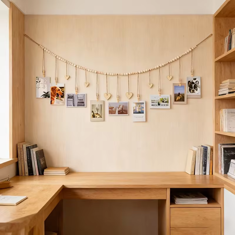 Support photo de style bohème, idéal pour décorer les salons, les chambres et les salles de classe.