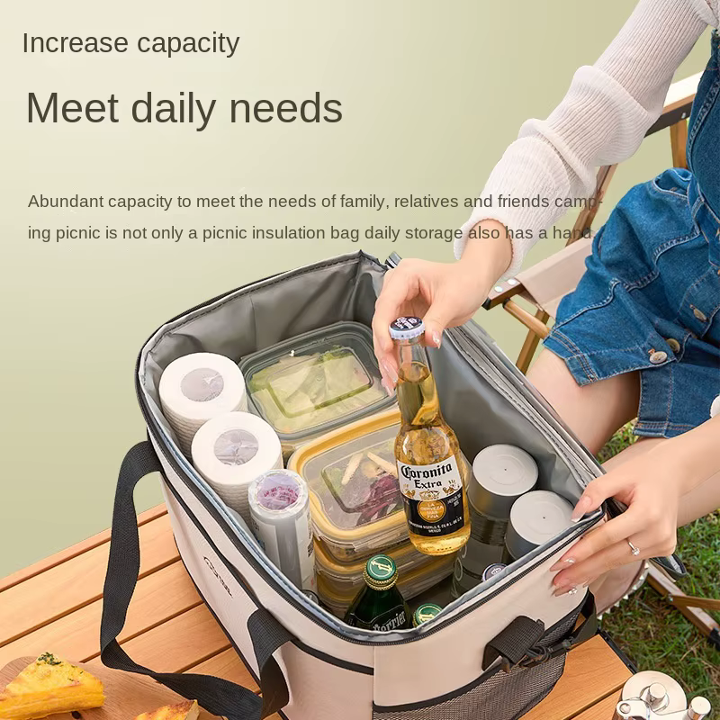 TANLU sac isolé sac de glace en plein air Portable Camping grande capacité étanche refroidisseur domestique