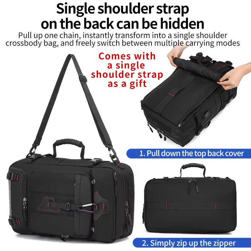 Sac à dos de voyage pour hommes, sac à dos décontracté pour hommes pour les voyages, grand sac à dos pour les voyages, 70 litres L, capacité super grande